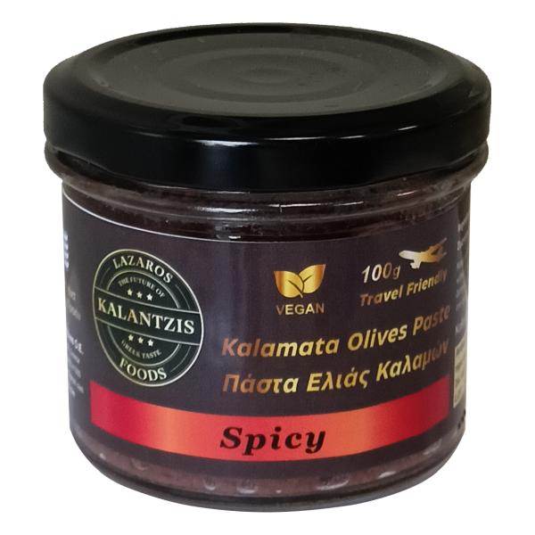 Olive Paste Spicy Glass Jar Santorini